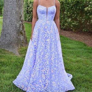 Purple Sherri Hill Prom Dress